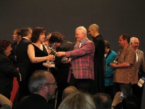 Nancy Kress, David Hartwell, and other Hugo winners